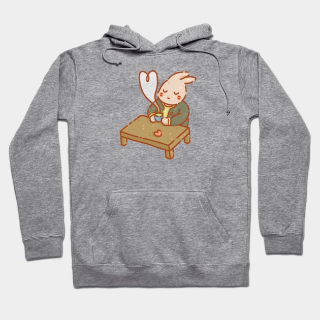 Peaceful Bunny v1 Hoodie by krowsunn